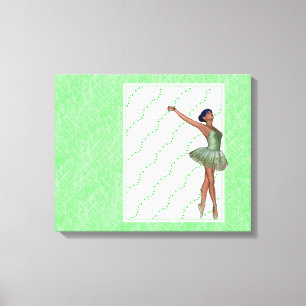 Ballerina Wap Around Art Canvas Afdruk
