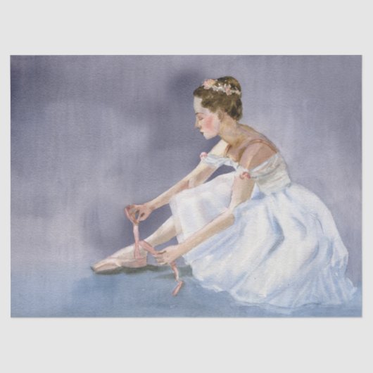 Ballerina Waterverf Decoupage Tissuepapier (Voorkant)