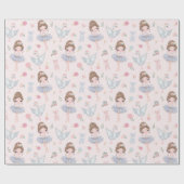 Ballerina With Swans  Cadeaupapier (Vlak)