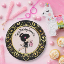 Ballerina zwart en goud