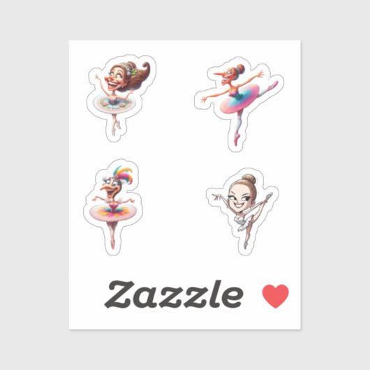 ballerinas crazy sticker (Vel)