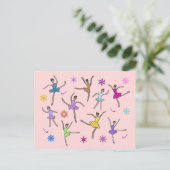 Ballerinas Dancing Briefkaarten (Staand voorkant)