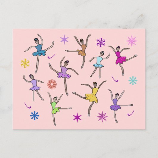 Ballerinas Dancing Briefkaarten (Voorkant)