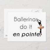 Ballerinas dus. briefkaart (Voorkant / Achterkant)