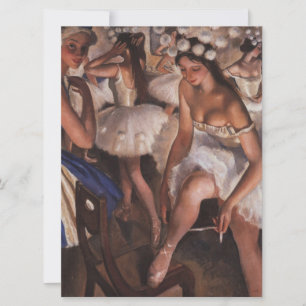 Ballerina's in de kleedkamer kaart