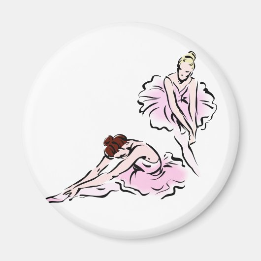 Ballerinas Magneet (Voorkant)