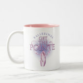 Ballerinas Obtenez la Mug à café à deux tons Point (Gauche)