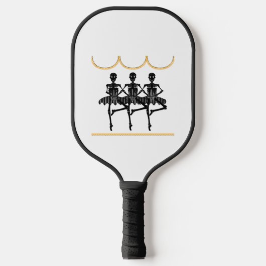 Ballerina's op Halloween Pickleball Paddle (Voorkant)