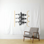 Ballerina's op Halloween Wandkleed (In Situ (horizontaal))