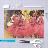 Ballerina's - Roze Danseressen, kunst van Degas Tissuepapier (Craft)