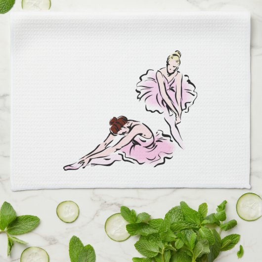 Ballerinas Theedoek (Gevouwen)