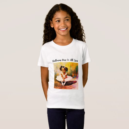 Ballerinas Venir Dans Toutes Les Tailles T-Shirt E (Devant entier)