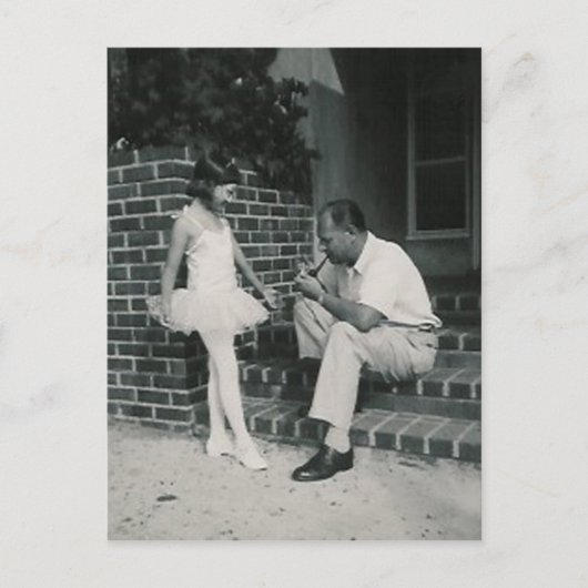 ballerine avec carte postale père (Devant)