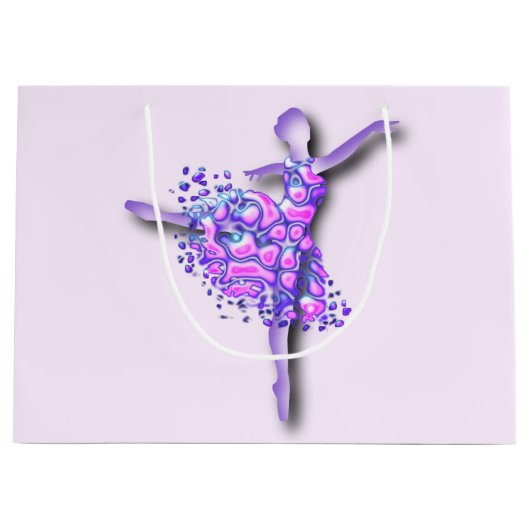Ballerine Dans Sac Cadeau Violet (Devant)