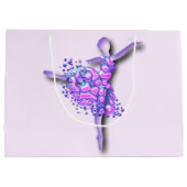 Ballerine Dans Sac Cadeau Violet (Dos)