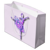 Ballerine Dans Sac Cadeau Violet (Dos Angle)