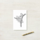 Ballerine Danseuse de Ballet Notes Post-it® (Sur un bureau)