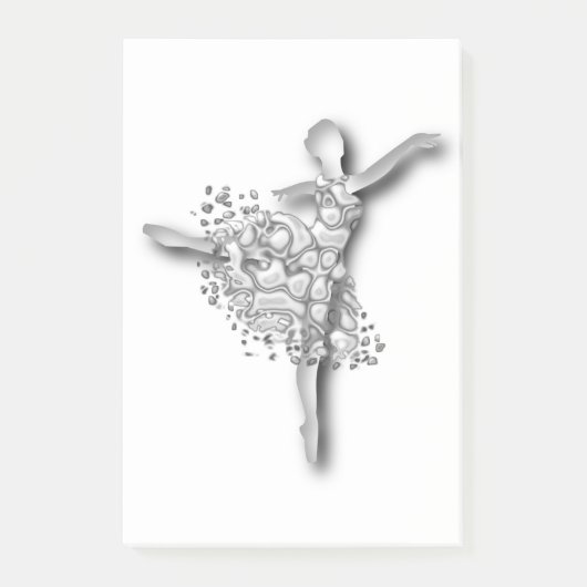 Ballerine Danseuse de Ballet Notes Post-it® (Devant)