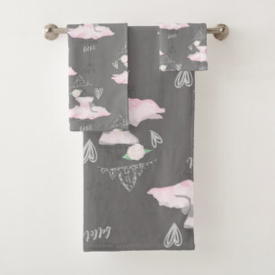 Ballerine de couture rose et grise Chic capricieux