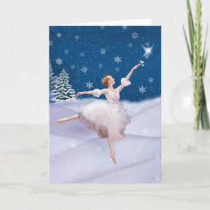 Ballerine de la Reine des Neiges Carte de note ou