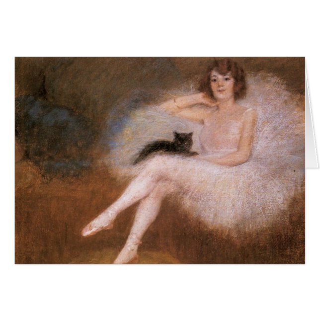 Ballerine et chat noir (Devant horizontal)