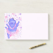 Ballerine Notes Post-it® Hippo (Sur un bureau)