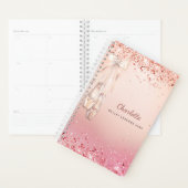 Ballerine rose or rose monogramme 2026 (Devant avec enveloppe)