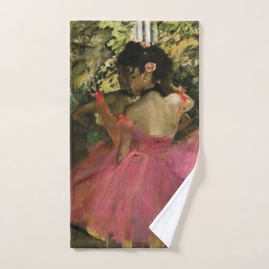 Ballerines dans le rose par Edgar Degas (Serviette à main)