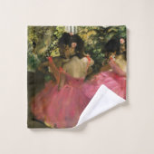 Ballerines dans le rose par Edgar Degas (Gant de toilette)