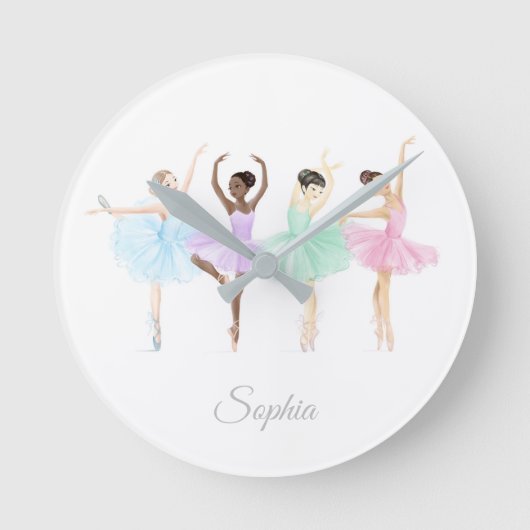 Ballerines personnalisables Horloge murale acryliq (Recto)