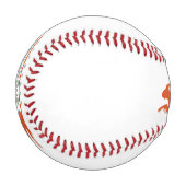 Balles de base personnalisées, Baseball gravé sur  (Devant Gauche)