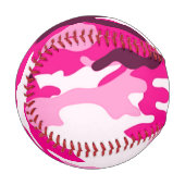 Balles de baseball en camouflage rose (Devant Gauche)