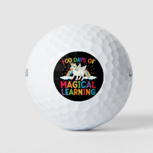 Balles De Golf 100 jours d'école d'apprentissage magique Licorne