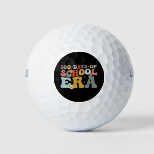 Balles De Golf 100 jours d'école ère groovy enseignant enfants