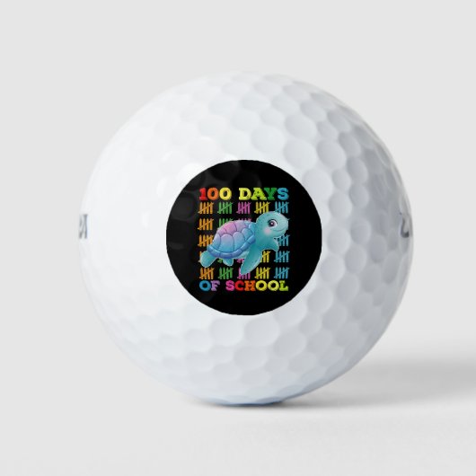 Balles De Golf 100 Jours D'Enseignant De Tortue (Devant)