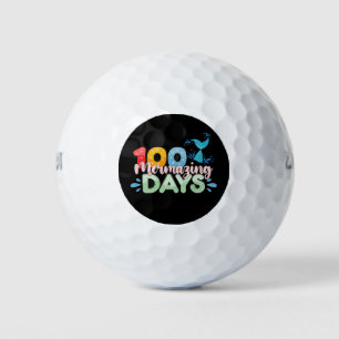 Balles De Golf 100 Jours merveilleux 100e Jour de l'école Sirène