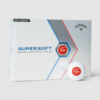 Balles De Golf 12 Logo Personnalisé Photo Callaway Supersoft Golf