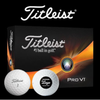 Balles De Golf 12 x Titleist Pro V1 Custom Logo Golf Balls