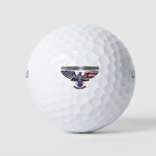 Balles De Golf 173e Airborne "Fière d'avoir servi" (Devant)