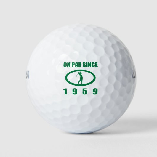 Balles De Golf 1959 60e anniversaire pour les golfeurs (Devant)