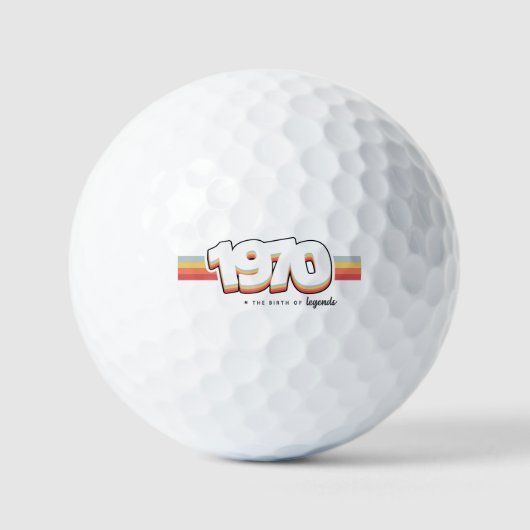 Balles De Golf 1970 La naissance des légendes (Recto)