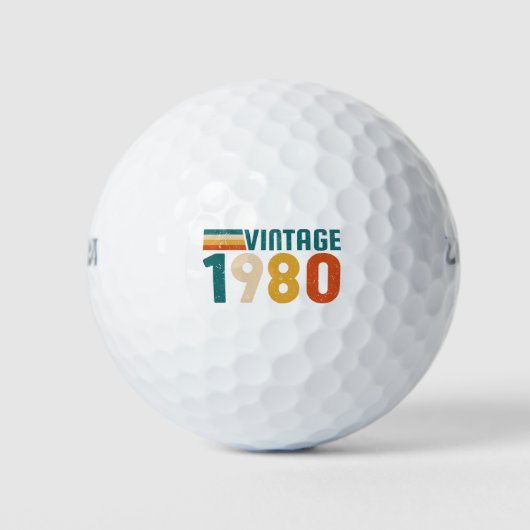 Balles De Golf 1980 vintage (Devant)