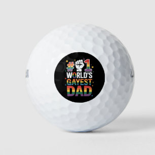Balles De Golf #1 Papa gay le plus gay du monde Drôle Fête des pè