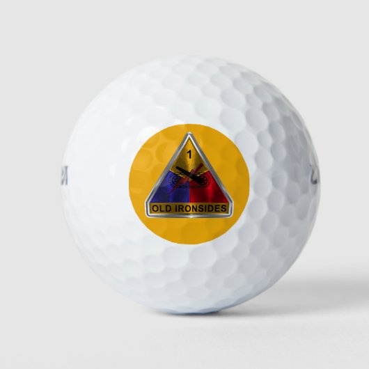 Balles De Golf 1re division blindée « Old Ironsides » (Devant)