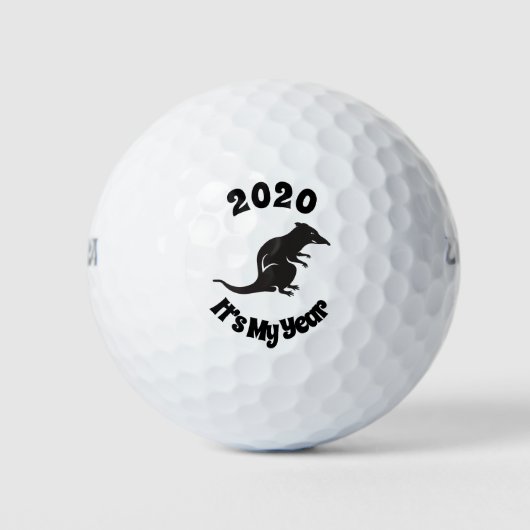 Balles De Golf 2020 Mon année de rat (Devant)