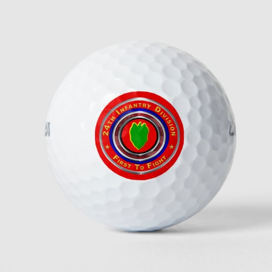 Balles De Golf 24e division d'infanterie “First To Fight” (Devant)