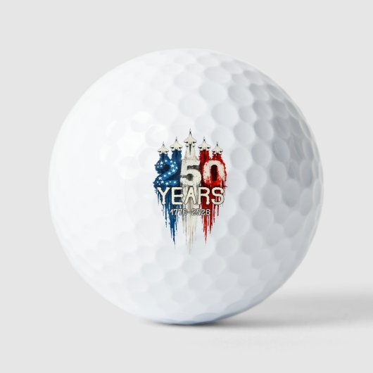 Balles De Golf 250 Years American Flag 250th Anniversary (Recto)