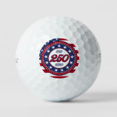 Balles De Golf 250e anniversaire d'Amérique avec le drapeau améri (Recto)