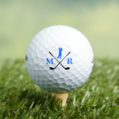 Balles De Golf 2-Initiales Golfeur Classe Monogramme (T-shirt Insitu)