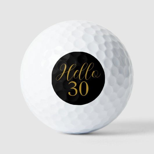 Balles De Golf 30e anniversaire Black Gold Anniversaire (Recto)